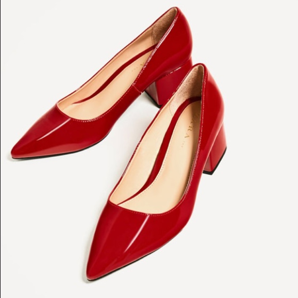ZARA 3394/201/020 Red Heels EU 38/ US 7.5